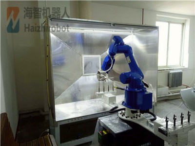 转台同步喷漆机器人 转台同步喷漆机器人
